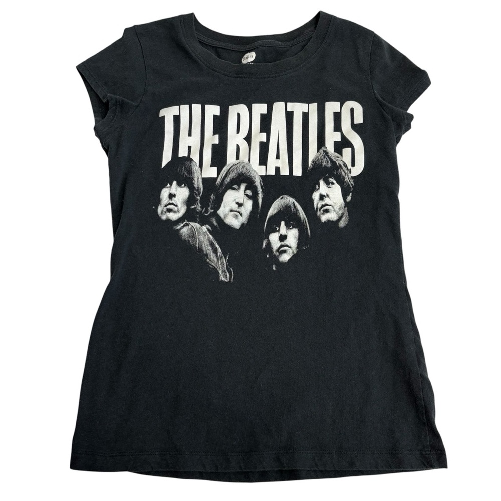 The Beatles black graphic tee